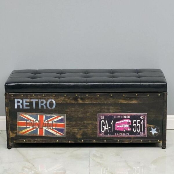 مقعد وصندوق تخزين حديد البرتو