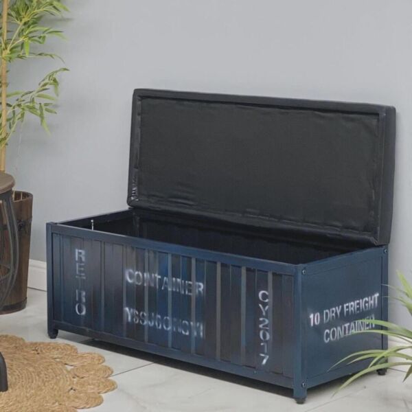 مقعد وصندوق تخزين حديد البا