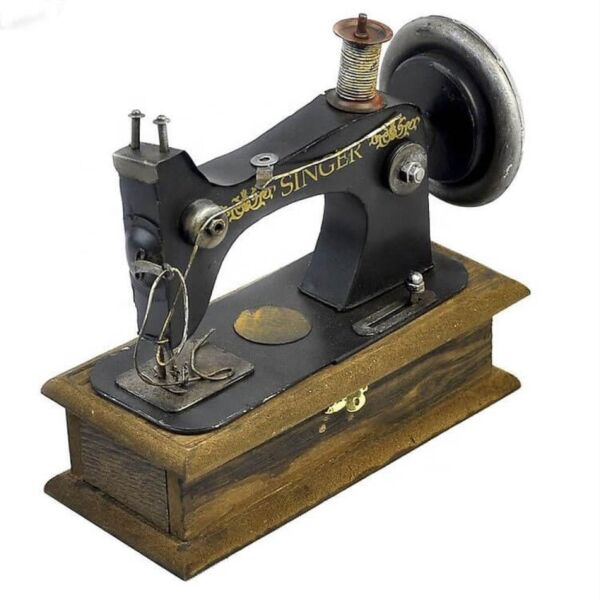 ديكور ماكينة خياطة حديد انتك