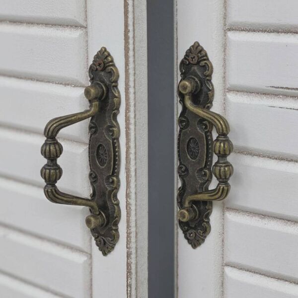 ديكور شباك قوس خشب سيلينا - ابيض