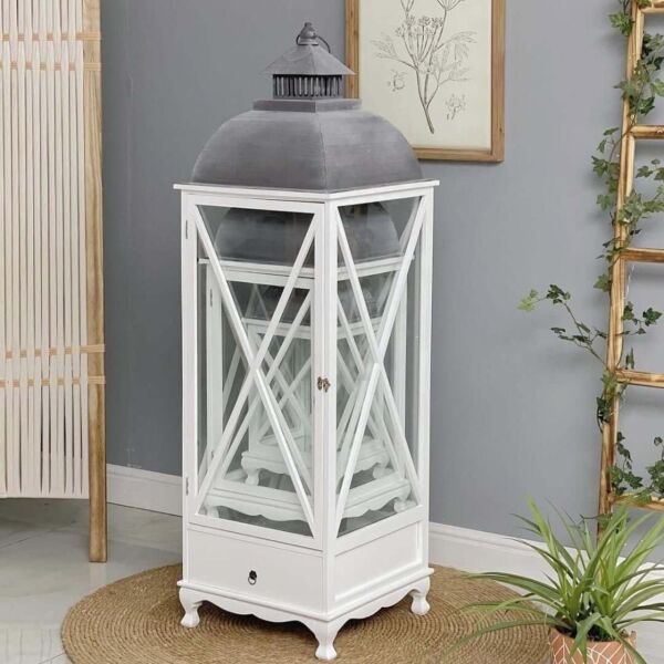 طقم فانوس 3 قطع خشبي راواند