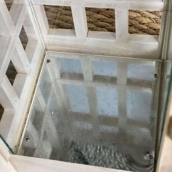 طقم فانوس 3 قطع خشب وحديد