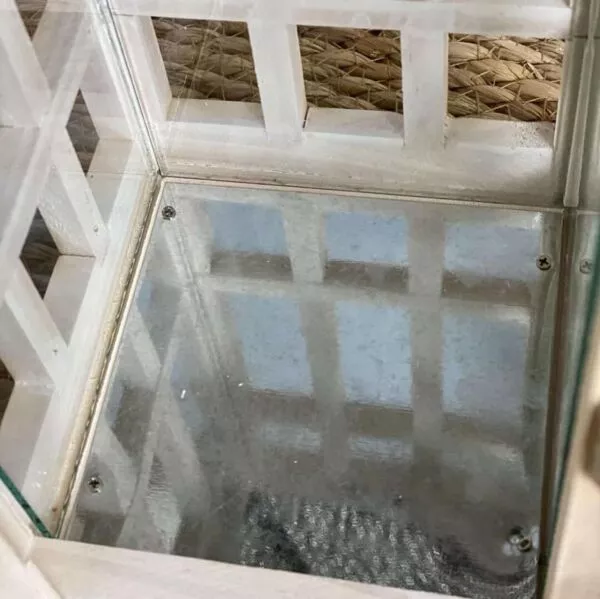 طقم فانوس 3 قطع خشب وحديد