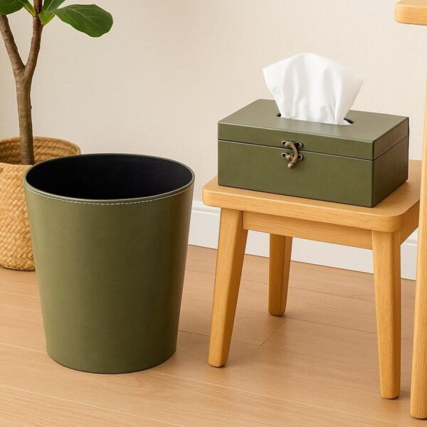 طقم سلة وصندوق محارم انجلي