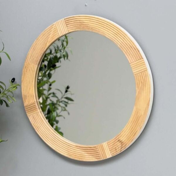 مرايا جدارية خشب ماموركا 60 سم