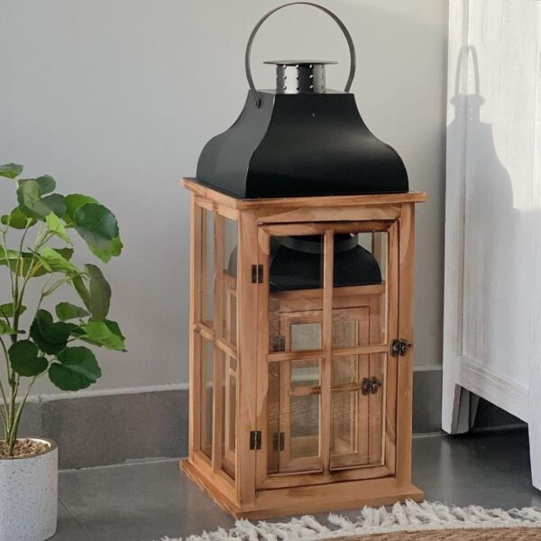 فانوس خشبي 2 قطعة مونتال