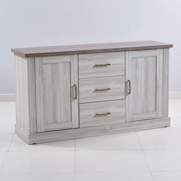 خزانة بوفيه جانبية بـ3 أدراج وبابين من أنجيليك