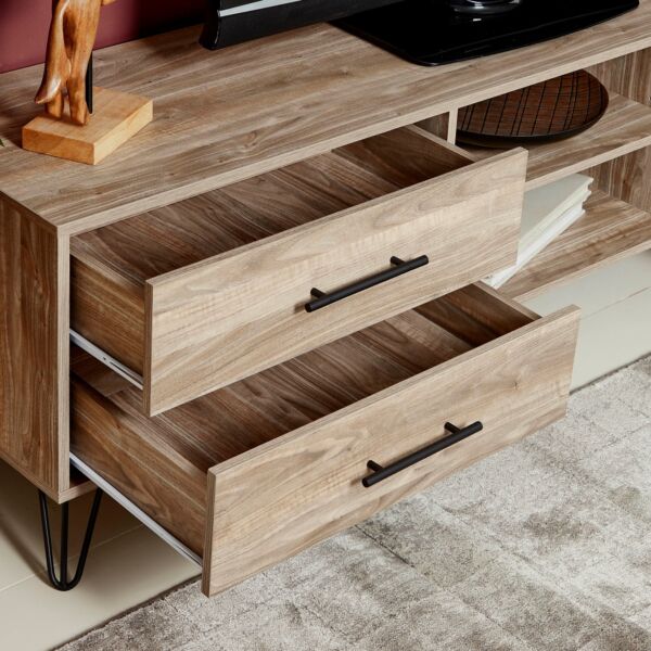 طاولة تلفزيون منخفضة 4 أدراج للتلفزيونات حتى 65 بوصة من ميرو