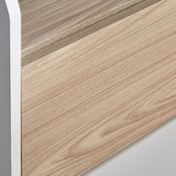 طاولة تزيين صغيرة بـ3 أدراج بدون مرآة - فانيلا