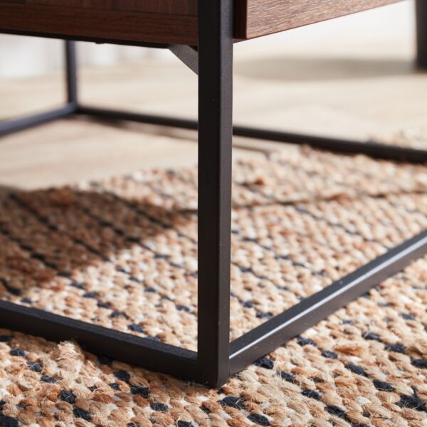 طاولة جانبية بسطح زجاج ران من روبي