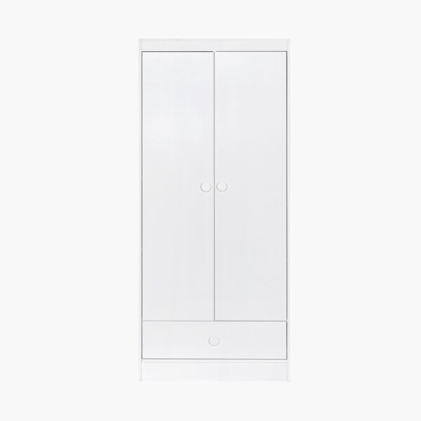 خزانة ملابس ببابين ودرج - فانيلا