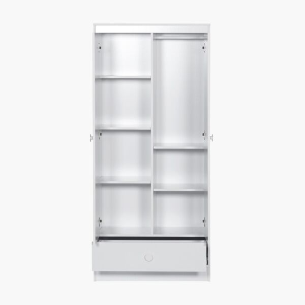 خزانة ملابس ببابين ودرج - فانيلا