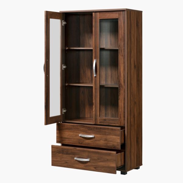 خزانة كتب وملفات ببابين ودرجين من كايرو