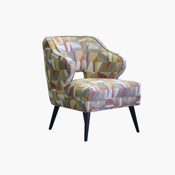 كرسي قماش مزيّن من جانزي