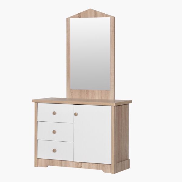 طاولة تزيين للأطفال بباب واحد و3 أدراج دون مرآة - ماي هاوس