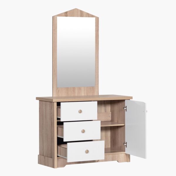 طاولة تزيين للأطفال بباب واحد و3 أدراج دون مرآة - ماي هاوس