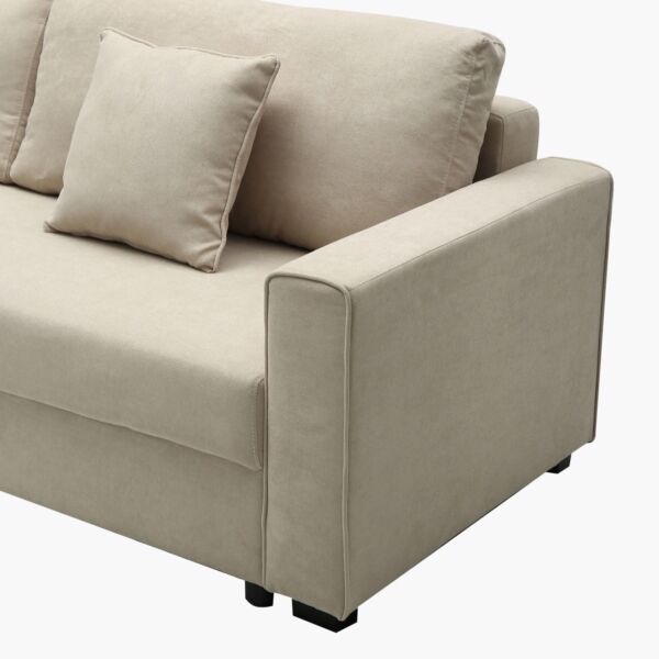 كنبة سرير قابلة للسحب بمساحة تخزين سايروس