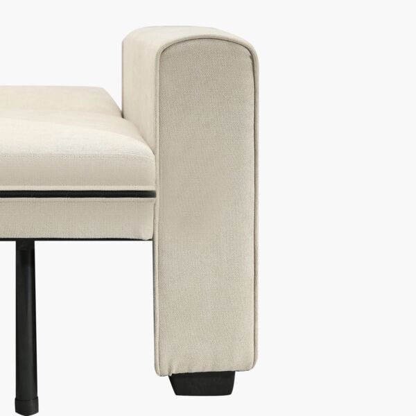 كنبة سرير قابلة للسحب بمساحة تخزين سايروس