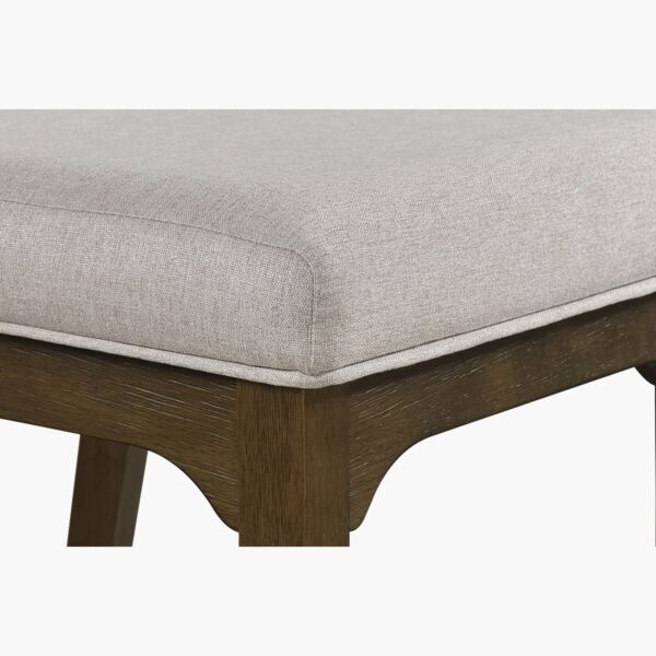 طقم طاولة طعام 6 مقاعد مع مقعد بنش من موكا