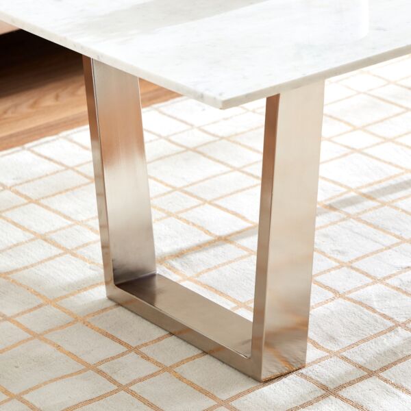 طاولة قهوة بسطح رخام من سيلفرادو