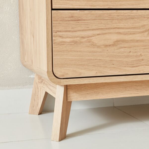 طاولة تزيين صغيرة 3 أدراج دون مرآة - نورديكا