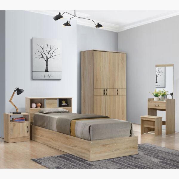 سرير توين مفرد بمساحة تخزين أوسيس كامبريدج 120x200 سم