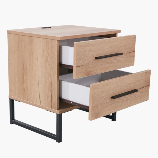 كومودينو ذكية بمفذ شحن يو إس بي و2 درج - أوربان