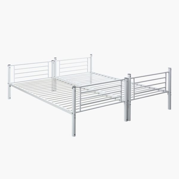 سرير فردي بطابقين من فانيلا - 90x200 سم