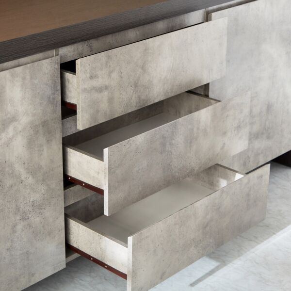 بوفيه جانبية بـ3 أدراج وبابين - مانهاتن لوكس