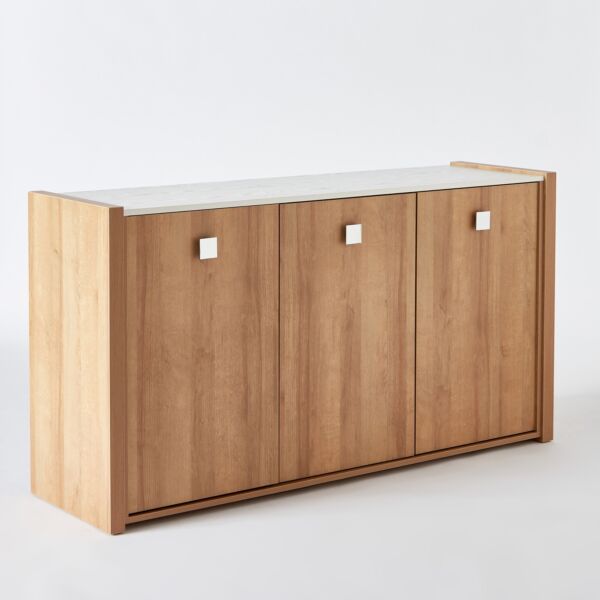 خزانة بوفيه جانبية بـ3 أبواب من كامبريدج