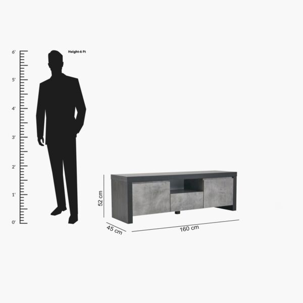 طاولة تلفزيون 75 بوصة مانهاتن لوكس