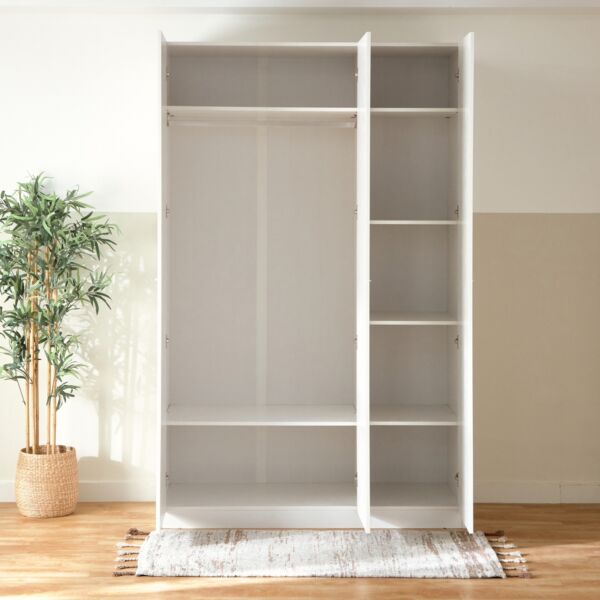 خزانة ملابس 3 أبواب بمرآة - فرانكفورت