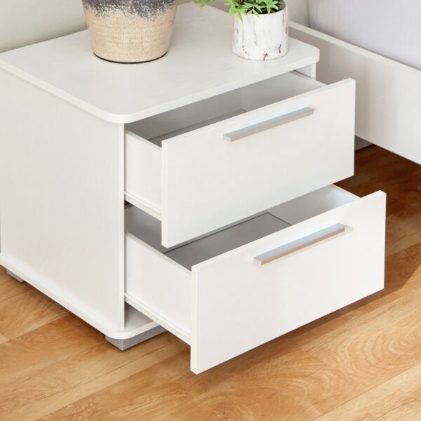 كومودينو ذكي بمفذ شحن يو إس بي و2 درج - فرانكفورت