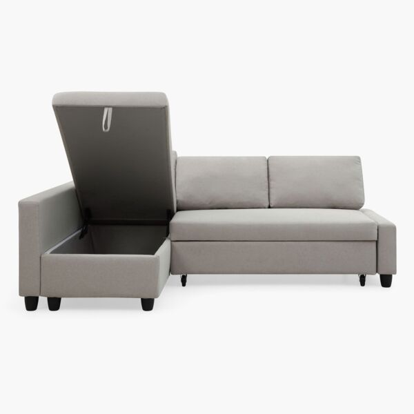 كنبة زاوية سرير شكل حرف L بوحدة تخزين ايتاي من سبيسر