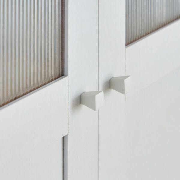 وحدة تخزين - خزانة كتب متعددة الاستخدامات بـ 6 مستويات وأبواب أكريليك ولوح من فرانكفورت