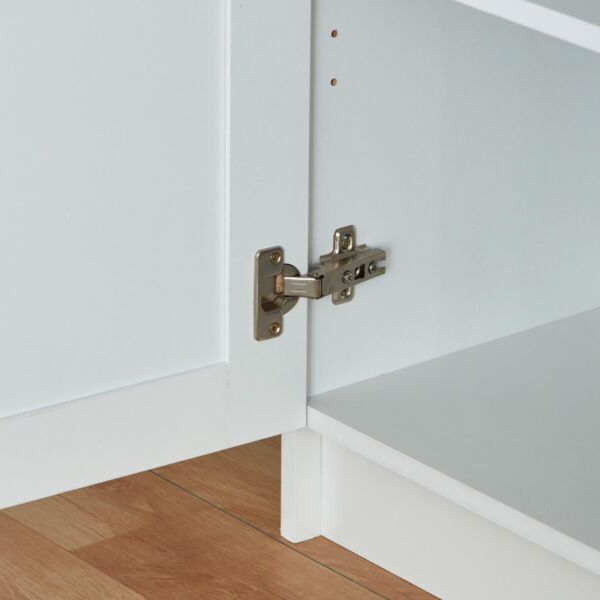 وحدة تخزين - خزانة كتب متعددة الاستخدامات بـ 6 مستويات وأبواب أكريليك ولوح من فرانكفورت