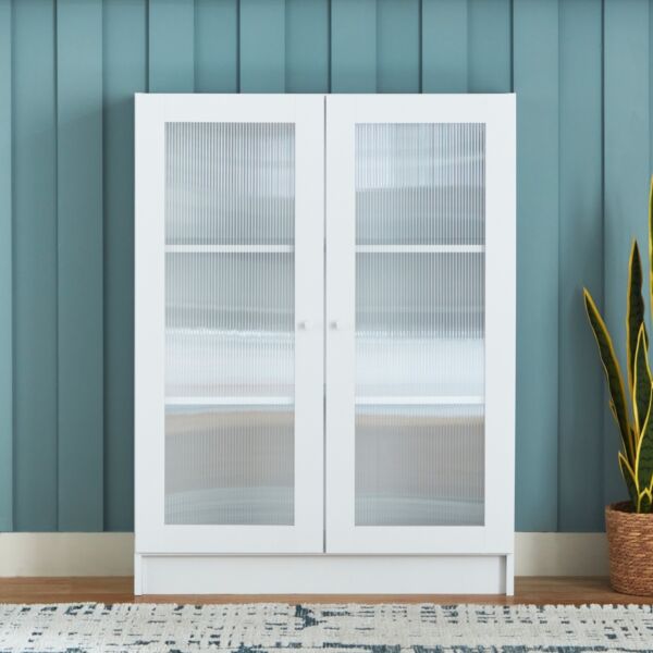 وحدة تخزين بـ 3 رفوف وبابين أكريليك فرانكفورت