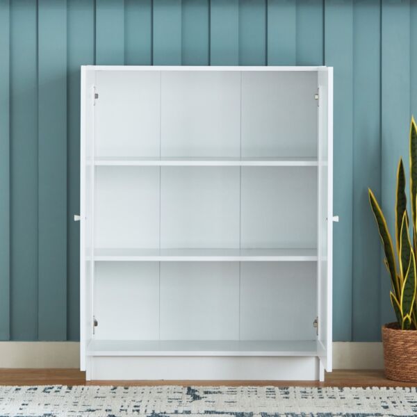 وحدة تخزين بـ 3 رفوف وبابين أكريليك فرانكفورت