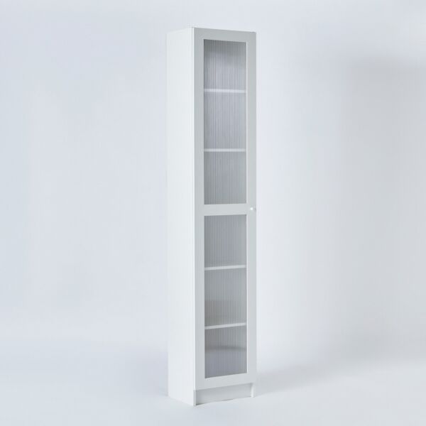 وحدة تخزين - خزانة كتب متعددة الاستخدامات بـ 6 مستويات وبابين أكريليك من فرانكفورت