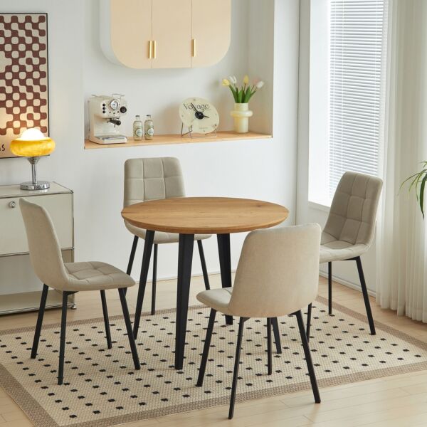 طقم طاولة طعام مستدير 4 مقاعد أوربان نكسا