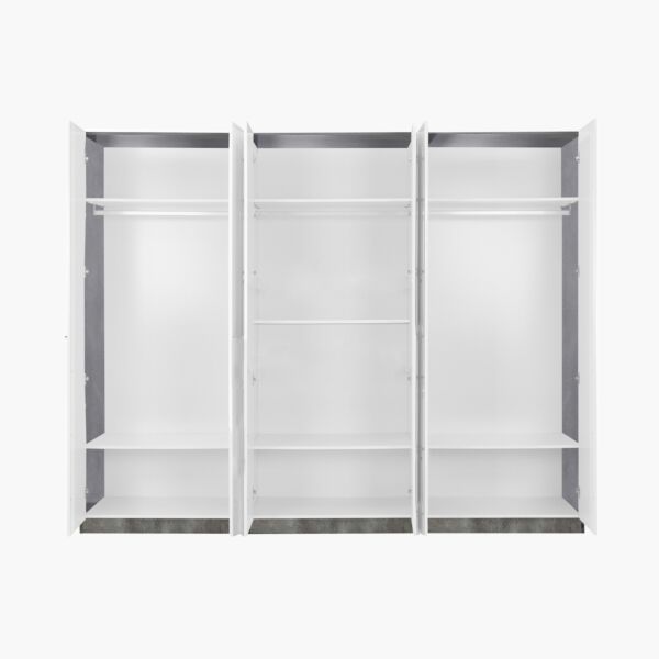 خزانة ملابس 6 أبواب بمرآة - باتارا