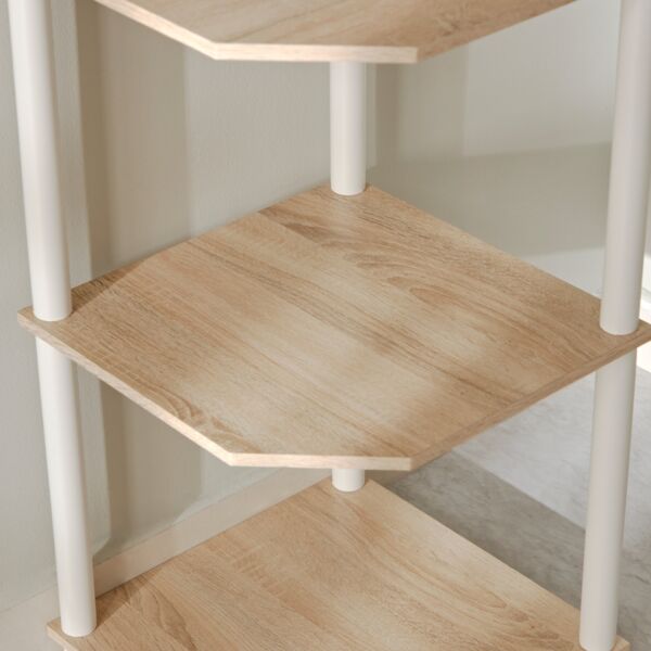 رف زاوية 3 طوابق من بيج