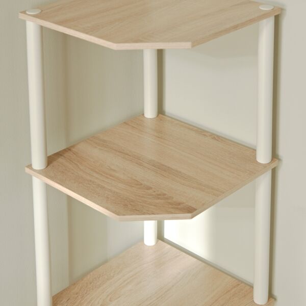 رف زاوية 4 طوابق من بيج