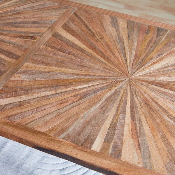 طاولة طعام 8 مقاعد من الخشب الصلب من فلوريا