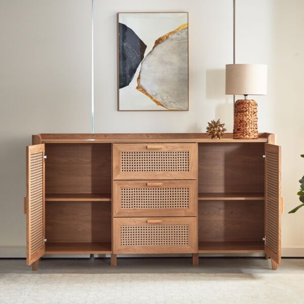 طاولة بوفيه جانبية بـ3 أبواب من چاڤا