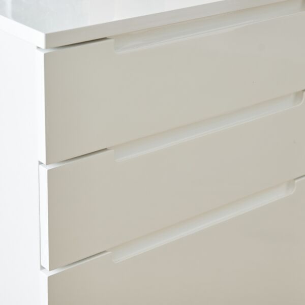 خزانة ملفات عالية اللمعان بـ3 أدراج من نورويتش