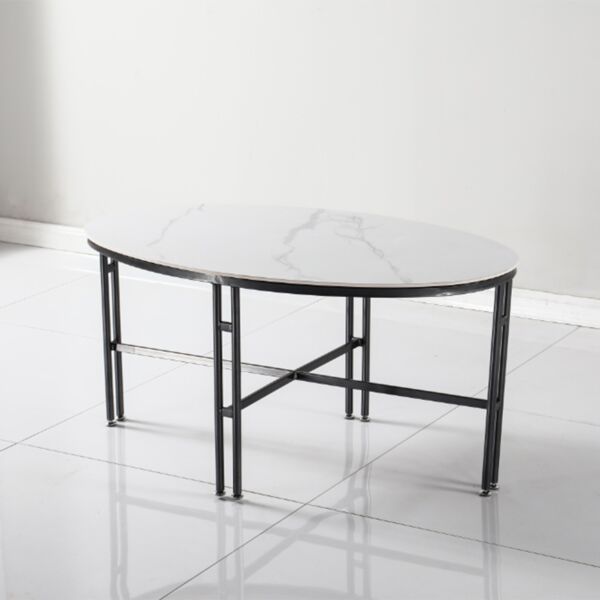 طاولة قهوة من الحجر الملبد و4 مقاعد من كومباكت