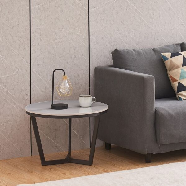 طقم طاولة قهوة من الحجر الملبد قطعتين من بيرث