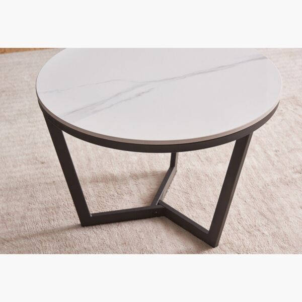 طقم طاولة قهوة من الحجر الملبد قطعتين من بيرث