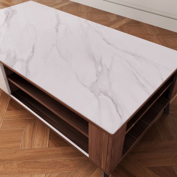 طاولة قهوة من الحجر الملبد من مودواي